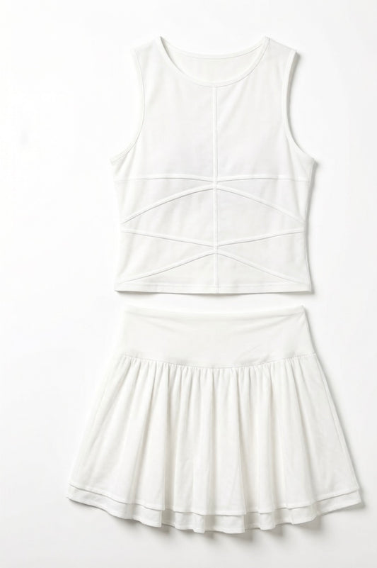 Tennis Sasha Mulberry Silk Cotton Set