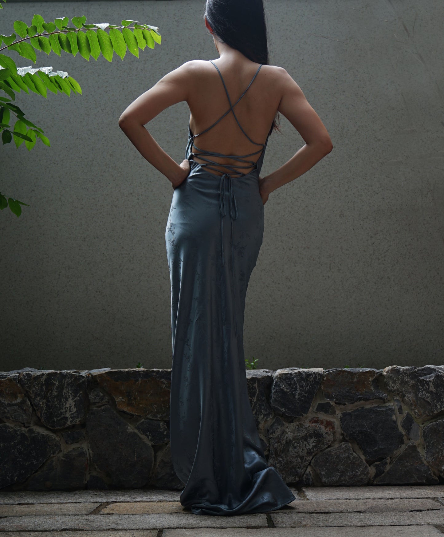 Bata de jacquard de bambú