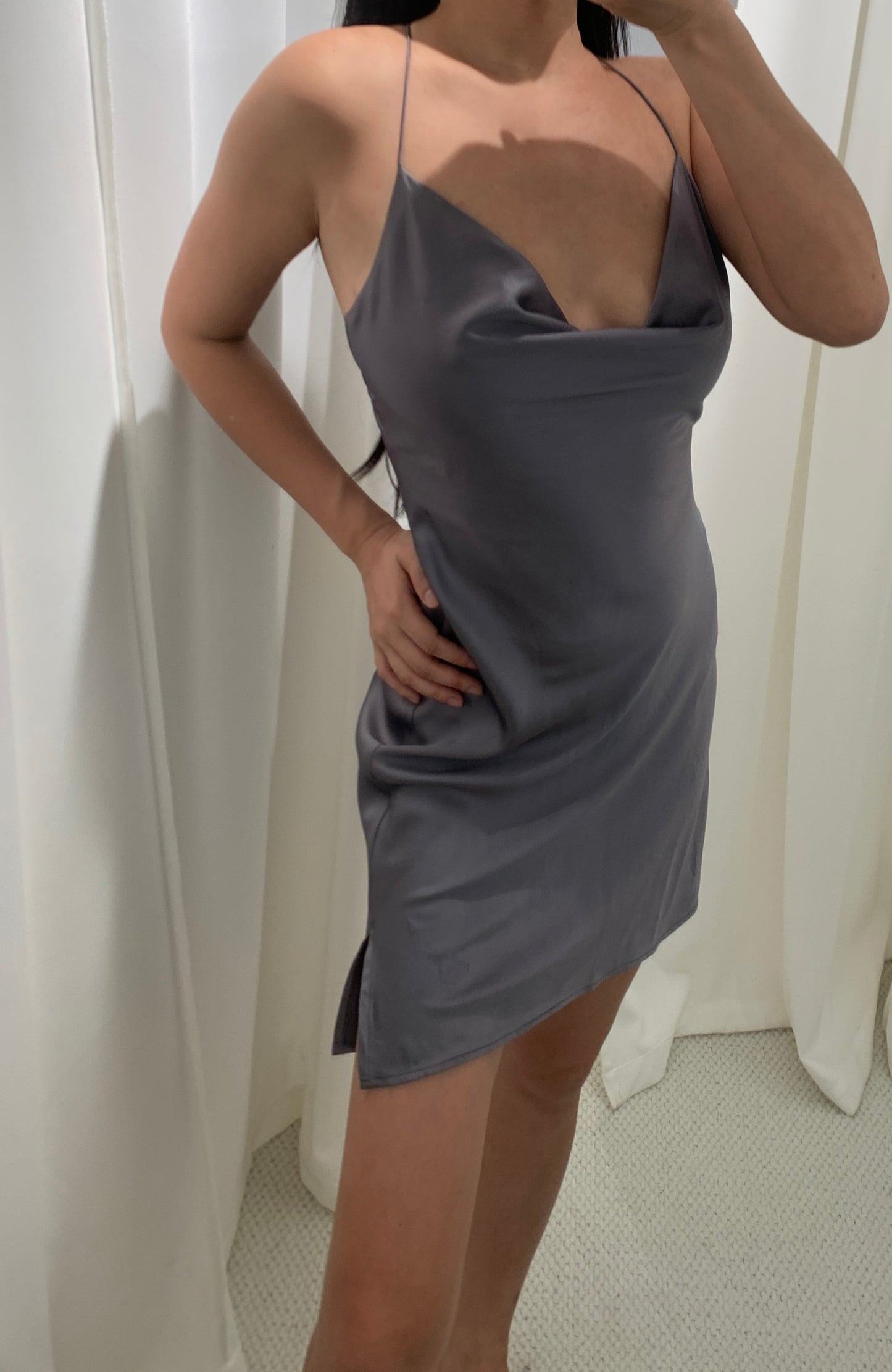 Minivestido gris
