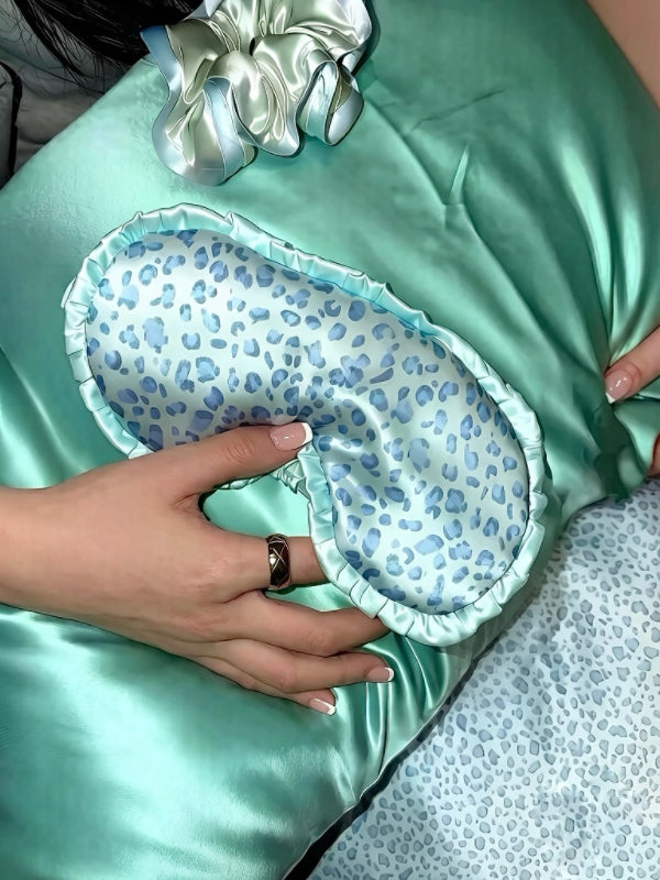 Single 22 Momme Blue Silk Pillowcase