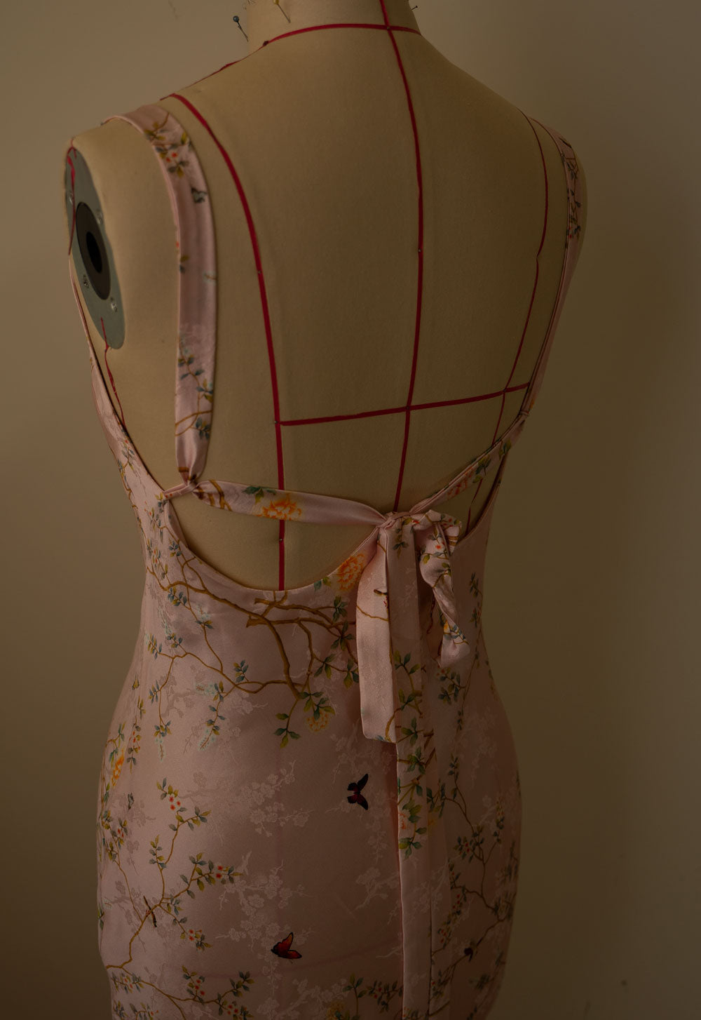 Vestido con cordones de jacquard de bambú personalizado para Gabrielle