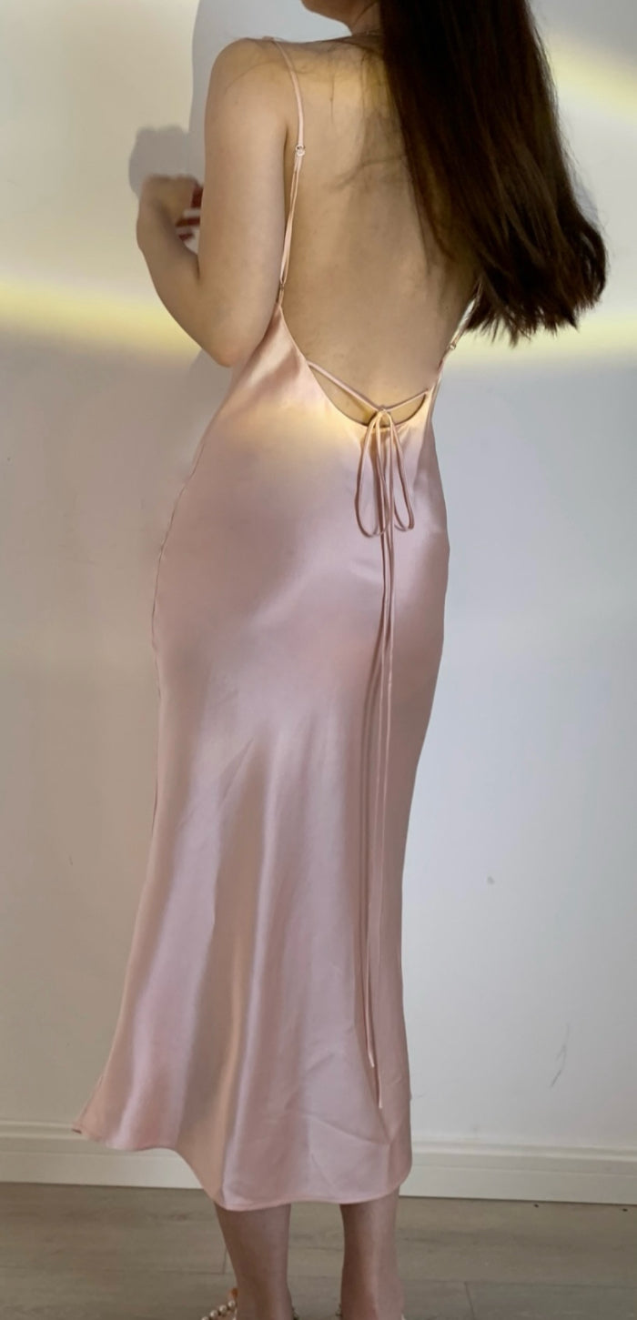Pink Slip Dress