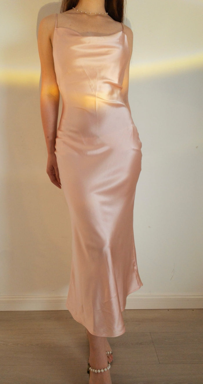 Pink Slip Dress