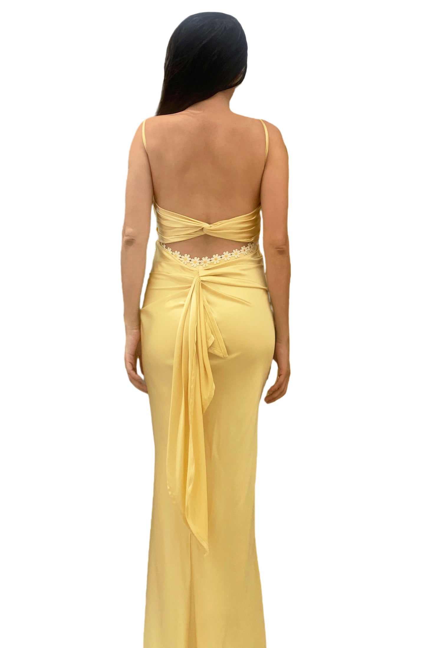 Vestido Cherie Bordado con Margaritas