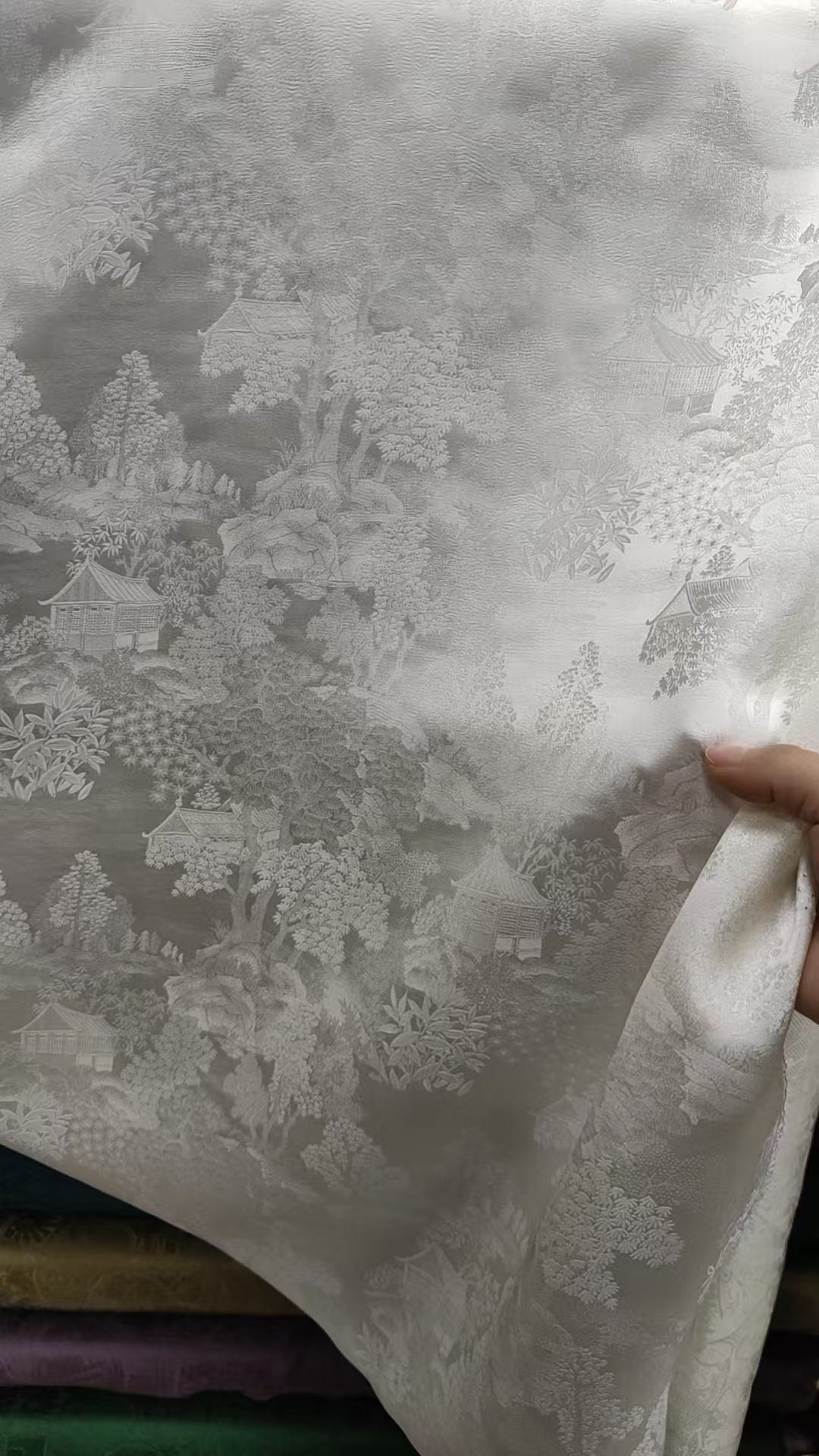 Vestido con cordones de jacquard de bambú personalizado para Gabrielle