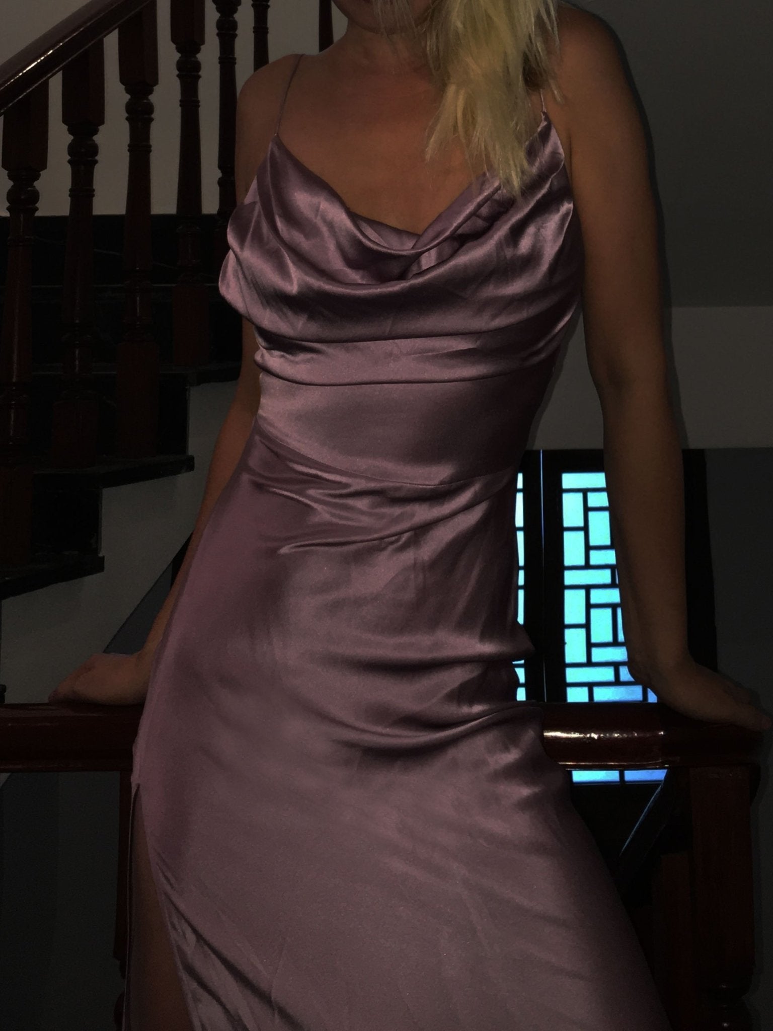 Rhiannon Mulberry Silk Dress Gown - Studio Alashanghai Silk