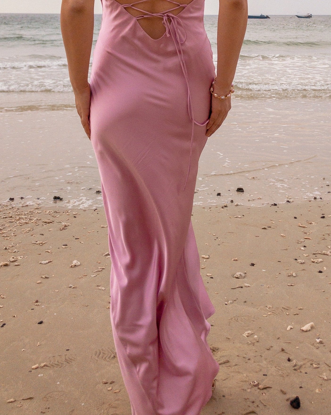 100% Mulberry Silk Charlotte Dress Gown - Studio Alashanghai Silk
