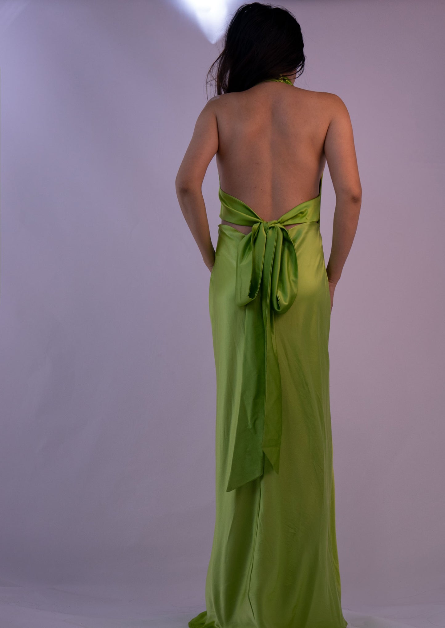 100% Mulberry Silk Jewel Green  Dress Gown