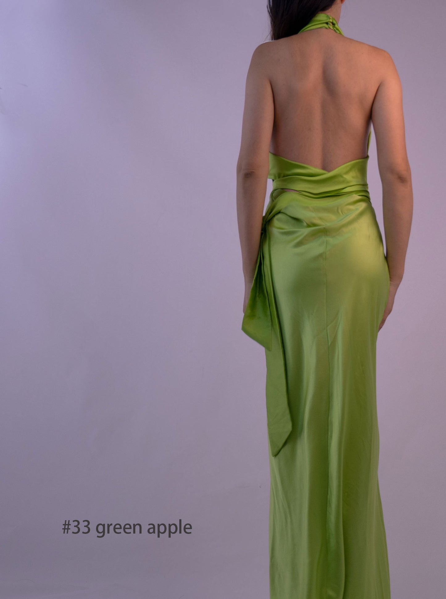 100% Mulberry Silk Jewel Green  Dress Gown