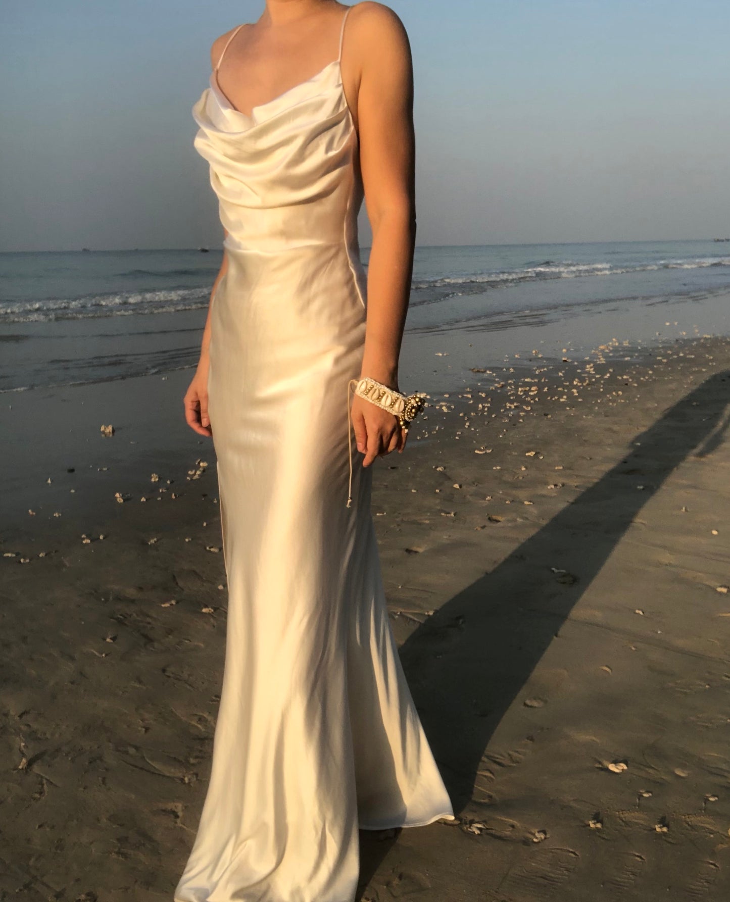 Bata Rhiannon de seda de morera